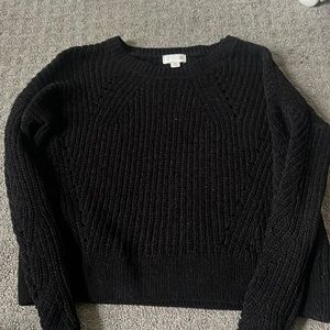 Black knit sweater